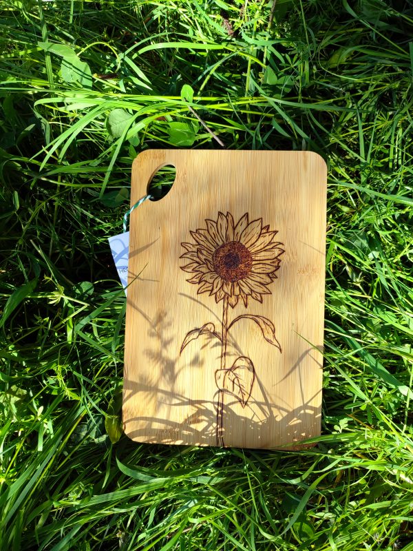 Tabla de madera de bambú girasol - Imagen 2