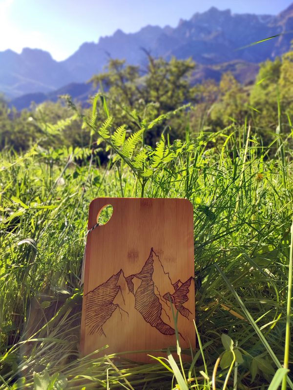 Tabla de madera de bambú montaña - Imagen 2
